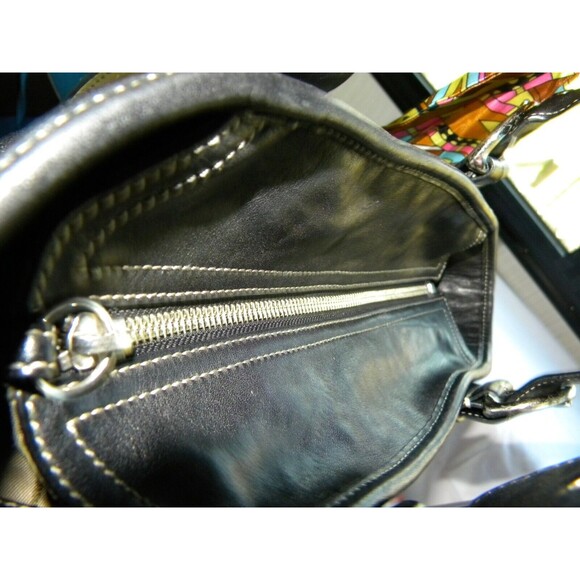 Vintage Coach Black Leather Soho Handbag Shoulder Purse D05D-9544 - Picture 6 of 11